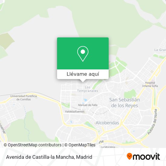Mapa Avenida de Castilla-la Mancha