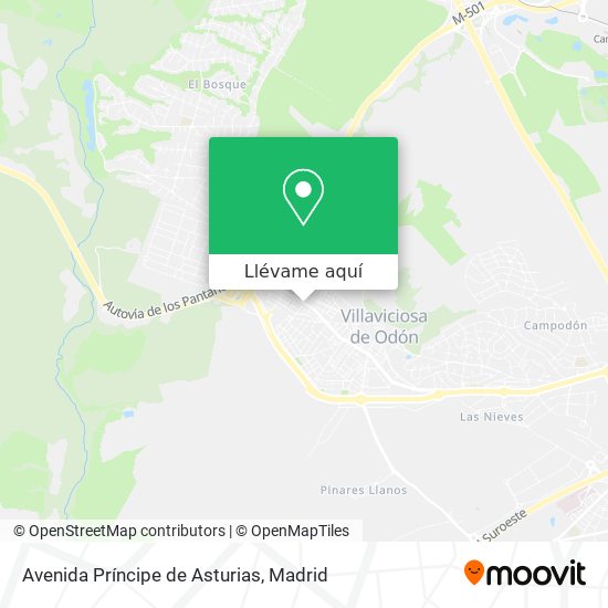 Mapa Avenida Príncipe de Asturias