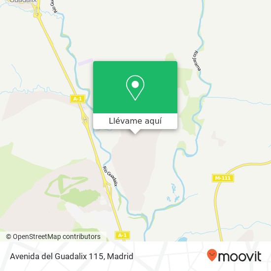 Mapa Avenida del Guadalix 115