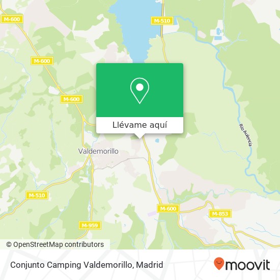 Mapa Conjunto Camping Valdemorillo