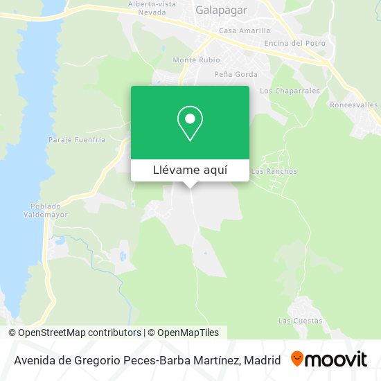 Mapa Avenida de Gregorio Peces-Barba Martínez