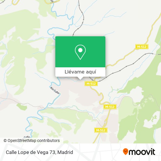 Mapa Calle Lope de Vega 73