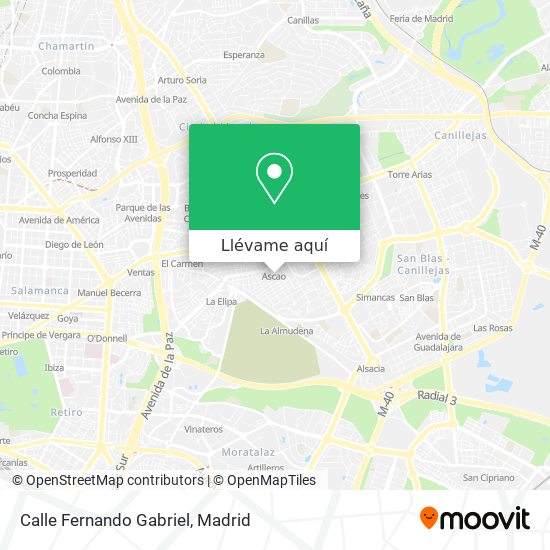 Mapa Calle Fernando Gabriel