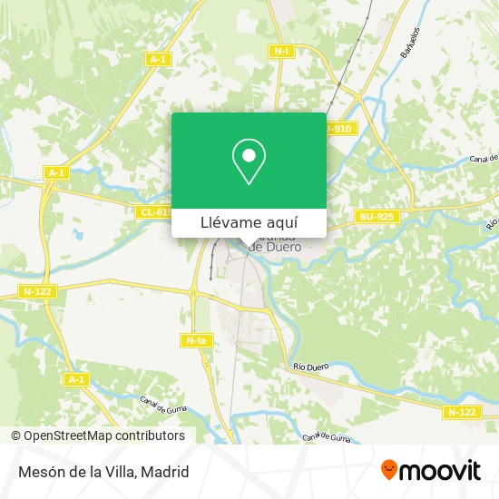 Mapa Mesón de la Villa