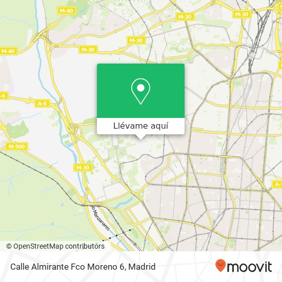 Mapa Calle Almirante Fco Moreno 6