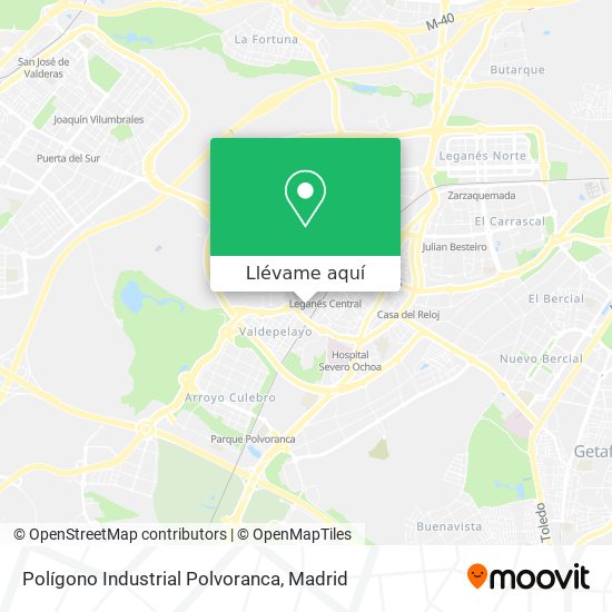 Mapa Polígono Industrial Polvoranca