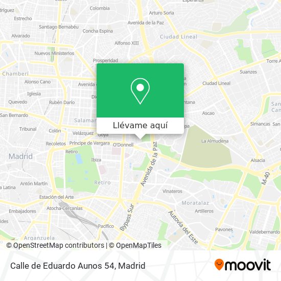 Mapa Calle de Eduardo Aunos 54