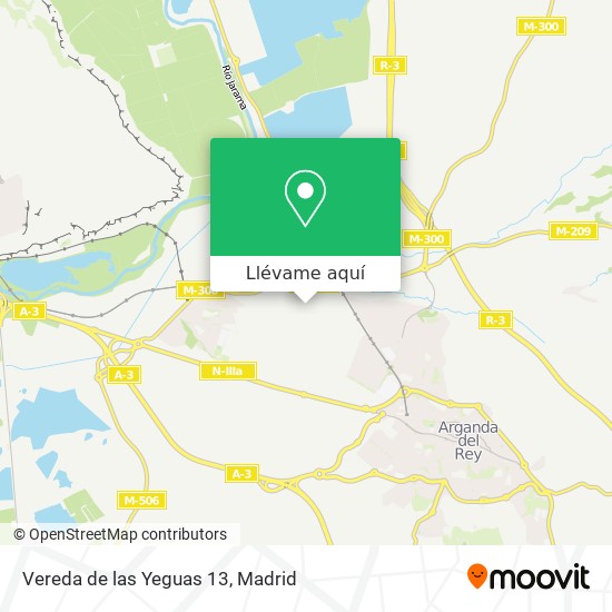 Mapa Vereda de las Yeguas 13