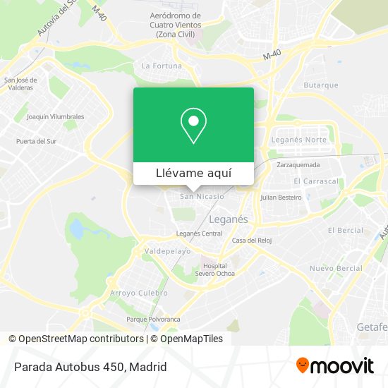 Mapa Parada Autobus 450