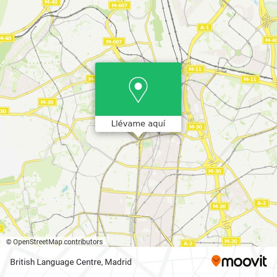 Mapa British Language Centre