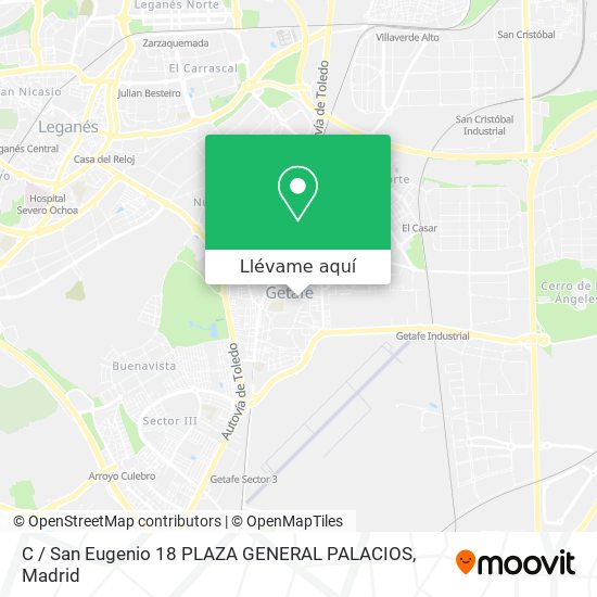 Mapa C / San Eugenio 18 PLAZA GENERAL PALACIOS