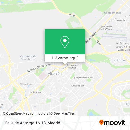 Mapa Calle de Astorga 16-18