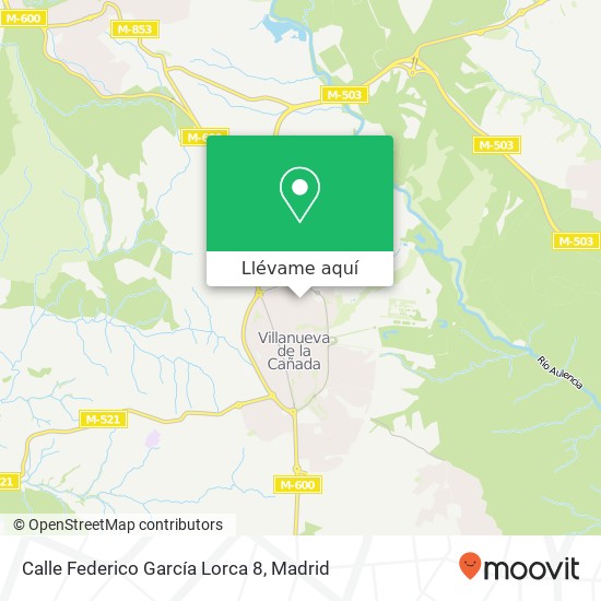 Mapa Calle Federico García Lorca 8