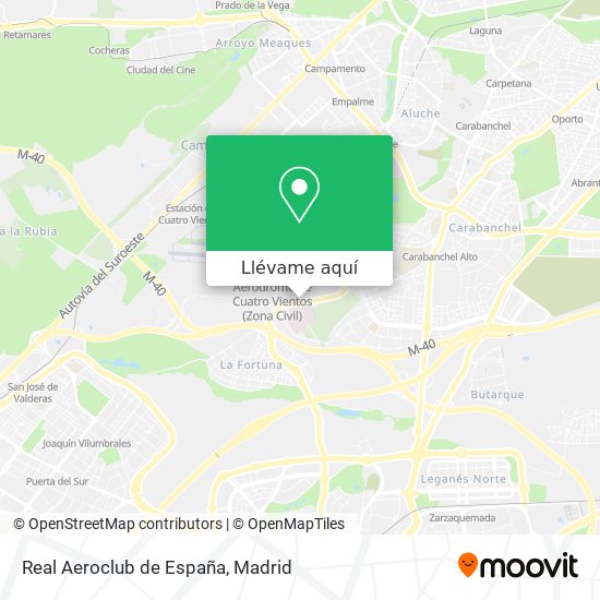 Mapa Real Aeroclub de España