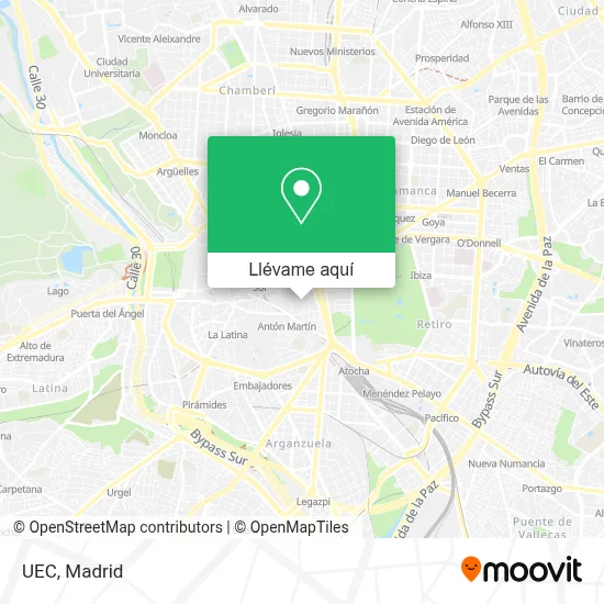Mapa UEC