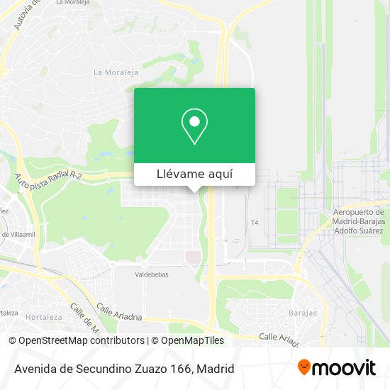 Mapa Avenida de Secundino Zuazo 166