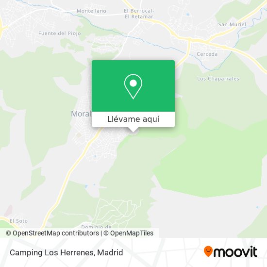 Mapa Camping Los Herrenes