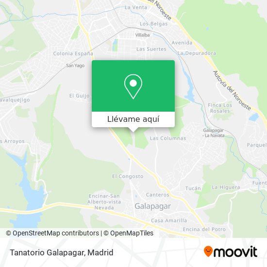Mapa Tanatorio Galapagar
