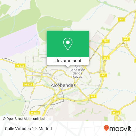 Mapa Calle Virtudes 19