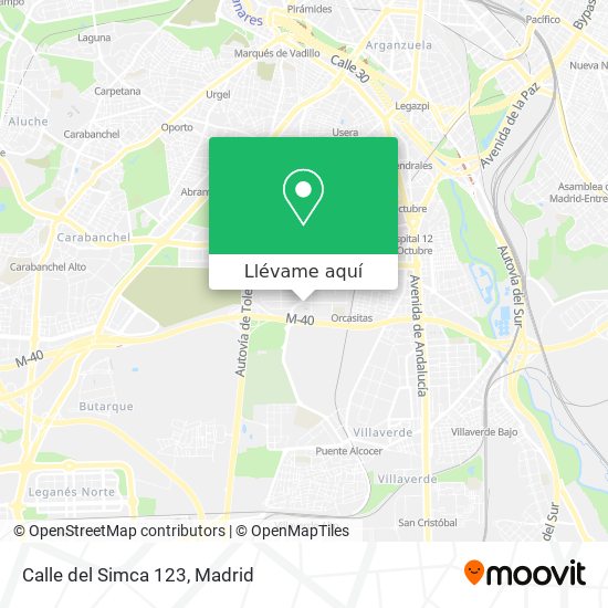 Mapa Calle del Simca 123