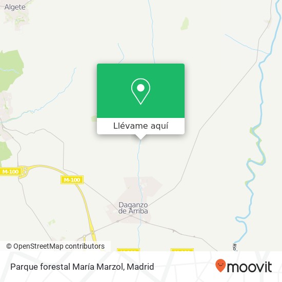 Mapa Parque forestal María Marzol