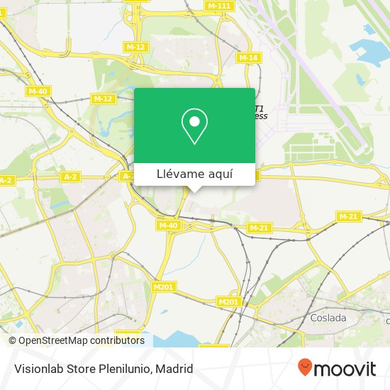 Mapa Visionlab Store Plenilunio