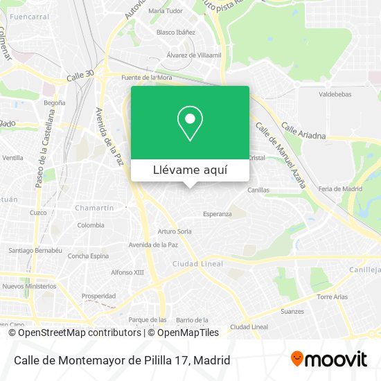 Mapa Calle de Montemayor de Pililla 17