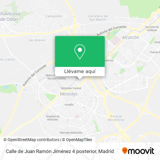 Mapa Calle de Juan Ramón Jiménez 4 posterior