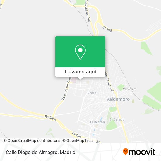 Mapa Calle Diego de Almagro