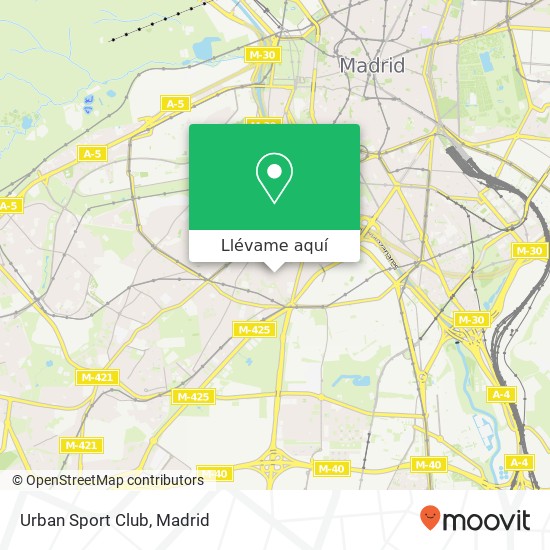 Mapa Urban Sport Club