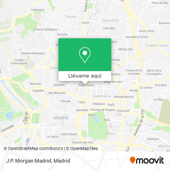 Mapa J.P. Morgan Madrid