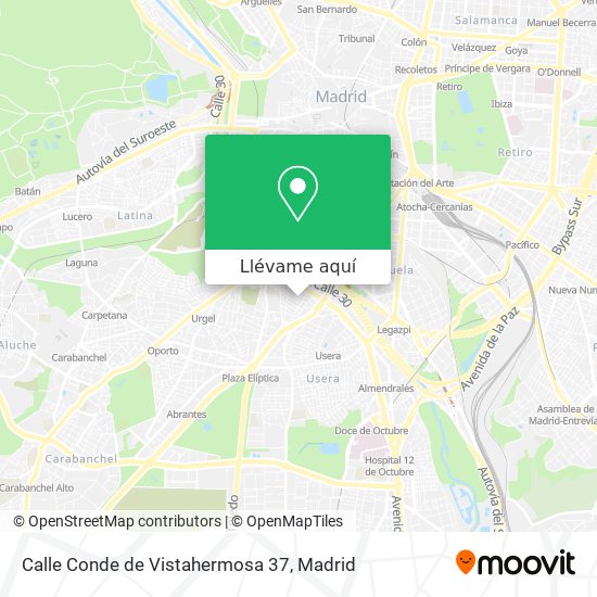 Mapa Calle Conde de Vistahermosa 37