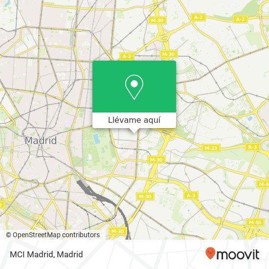 Mapa MCI Madrid