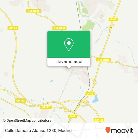 Mapa Calle Damaso Alonso 1230