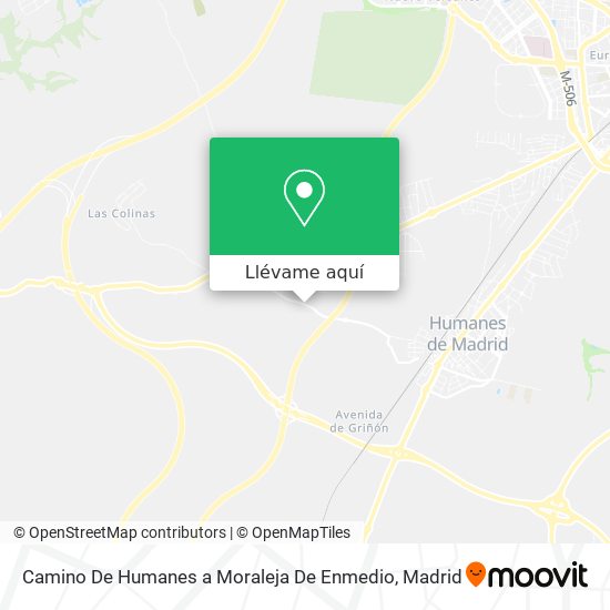 Mapa Camino De Humanes a Moraleja De Enmedio