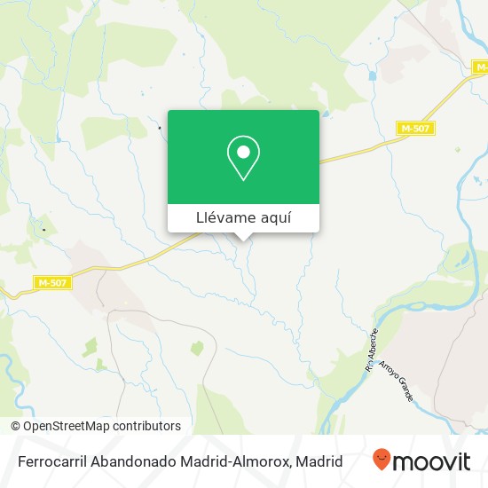 Mapa Ferrocarril Abandonado Madrid-Almorox