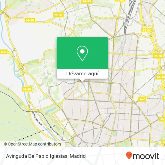 Mapa Avinguda De Pablo Iglesias