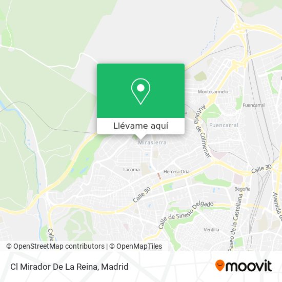 Mapa Cl Mirador De La Reina