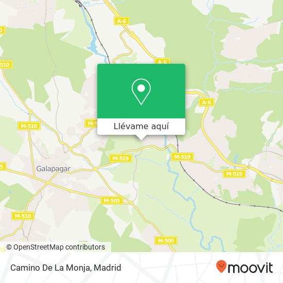 Mapa Camino De La Monja