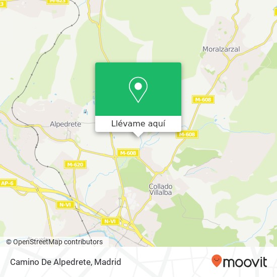 Mapa Camino De Alpedrete