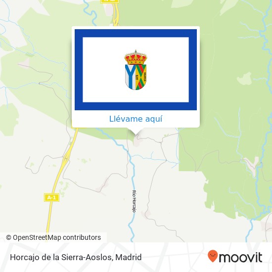 Mapa Horcajo de la Sierra-Aoslos