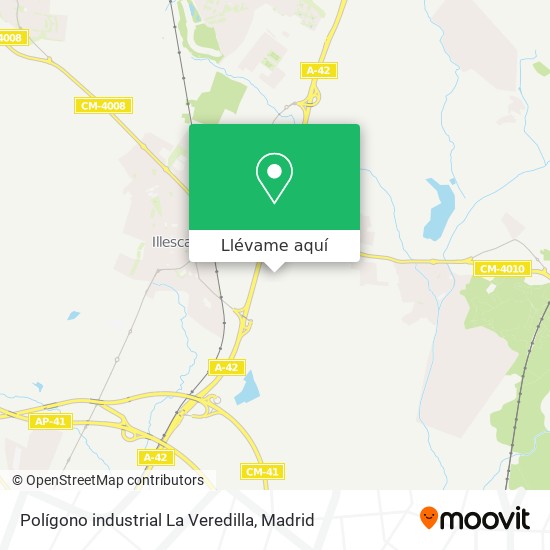 Mapa Polígono industrial La Veredilla