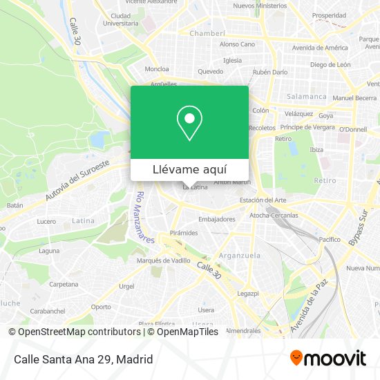 Mapa Calle Santa Ana 29