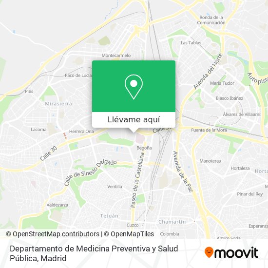 Mapa Departamento de Medicina Preventiva y Salud Pública