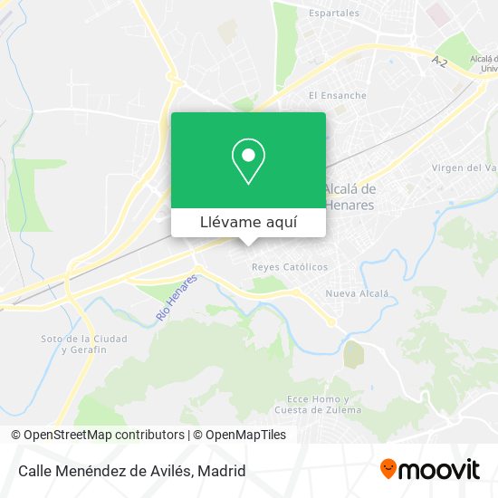 Mapa Calle Menéndez de Avilés