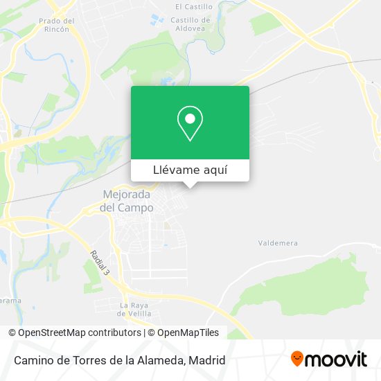 Mapa Camino de Torres de la Alameda