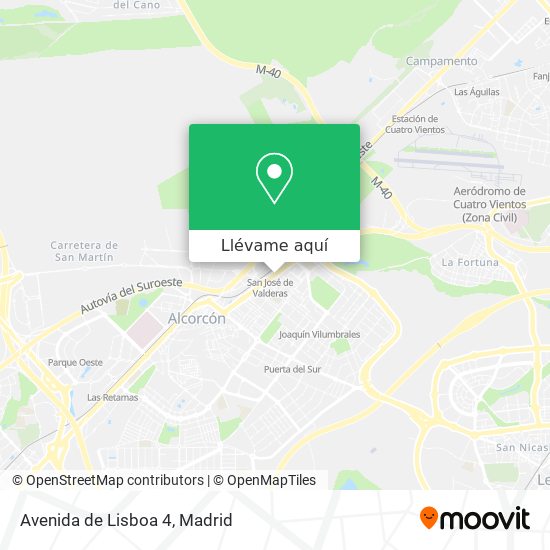 Mapa Avenida de Lisboa 4