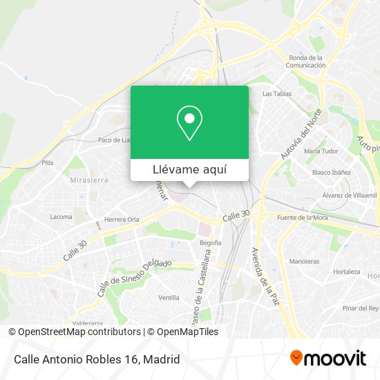 Mapa Calle Antonio Robles 16