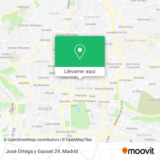 Mapa José Ortega y Gasset 29