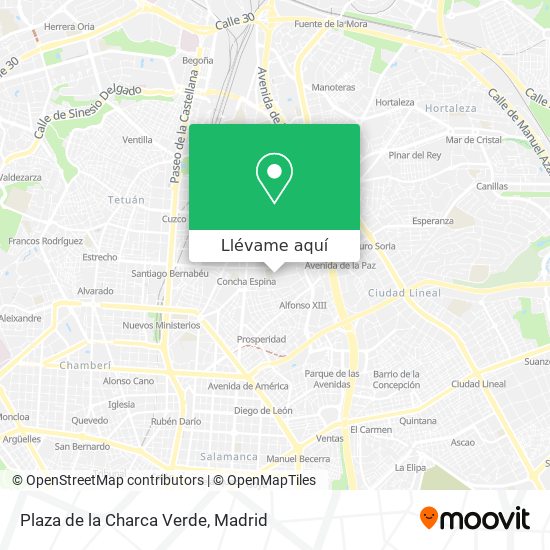 Mapa Plaza de la Charca Verde